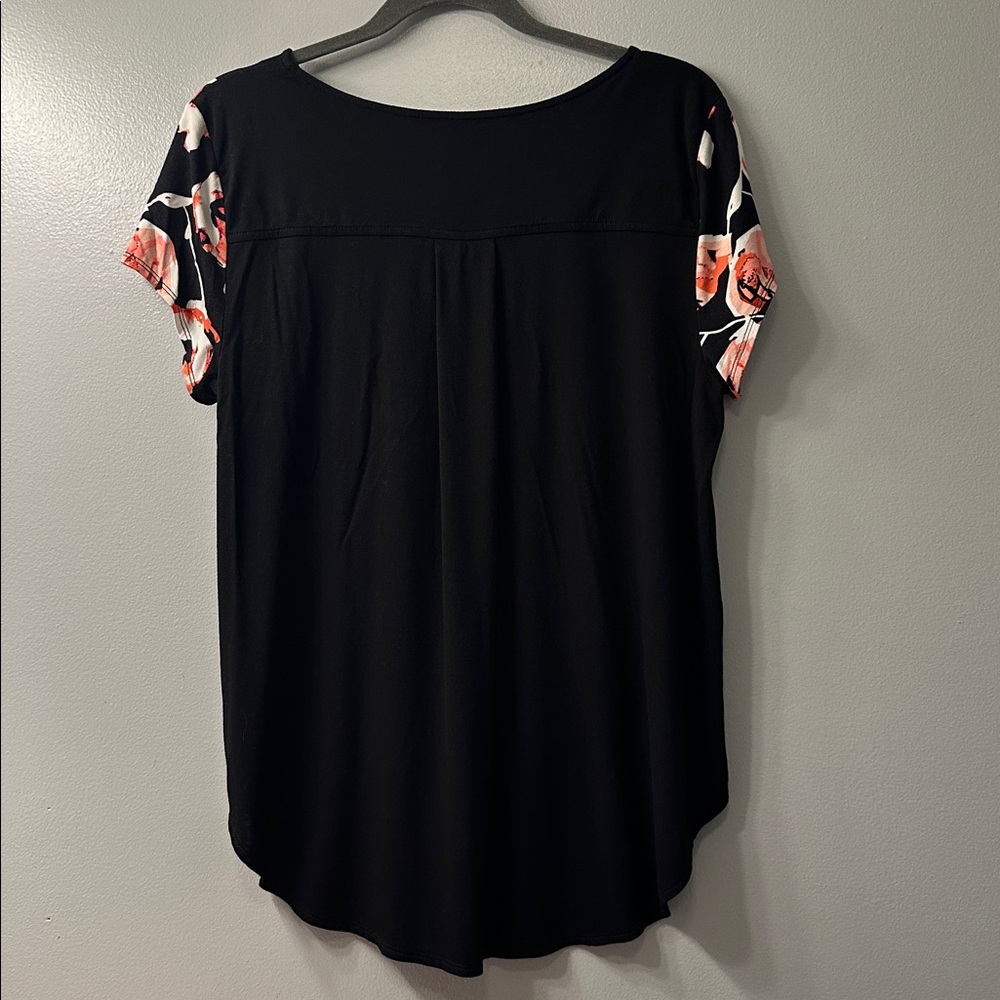 Alfani Black and Orange Floral Top - Picture 3 of 3